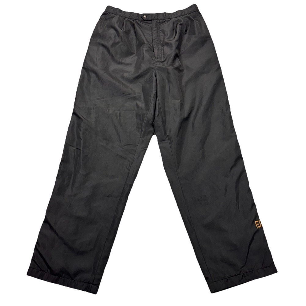 Dryjoys by Footjoy Pants Mens 34x33 XL Waterproof Golf Rain Full Zip  Snap Black